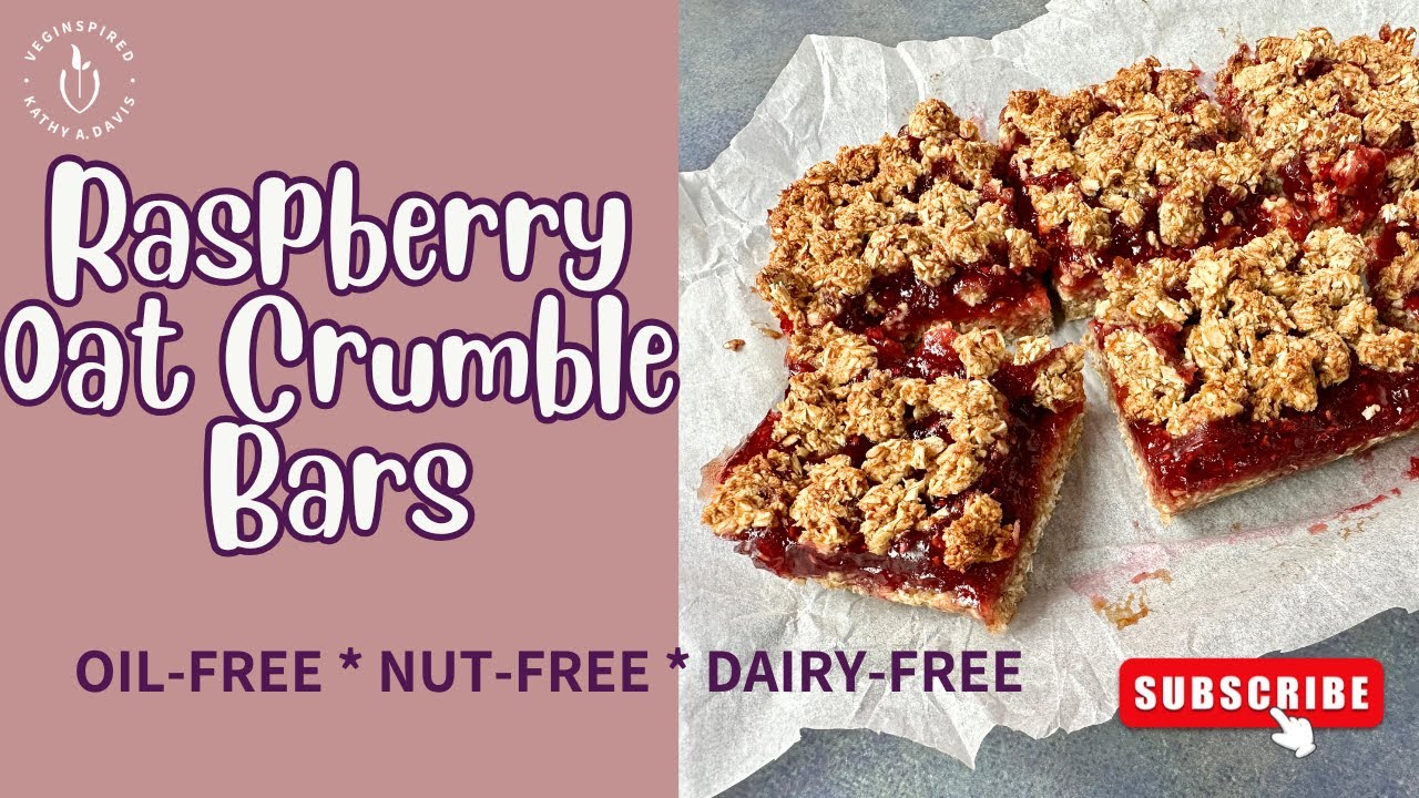 Make these Easy Nut-Free, Dairy-Free Raspberry Crumble Bars