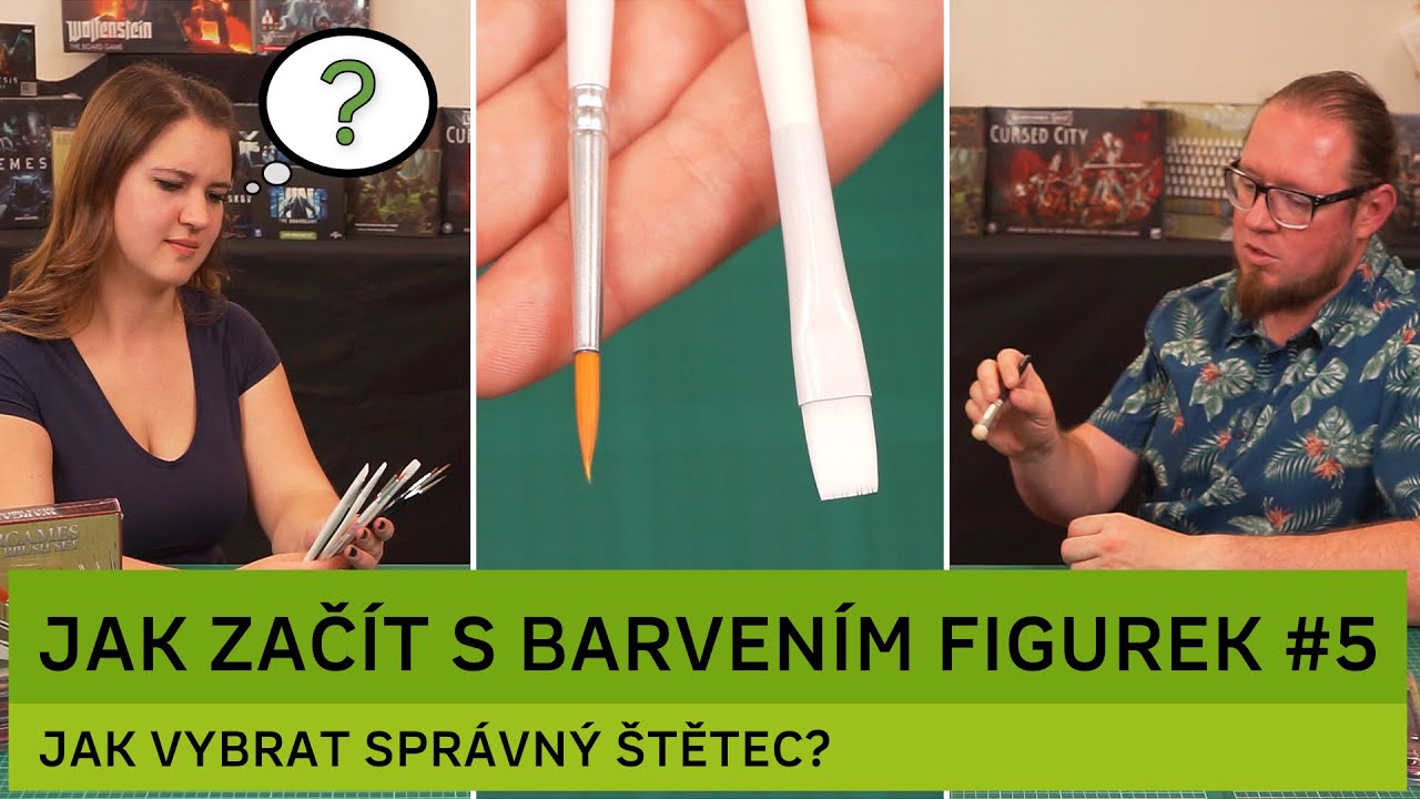 Jak začít s barvením figurek: 5. díl – Jak vybrat správný štětec?