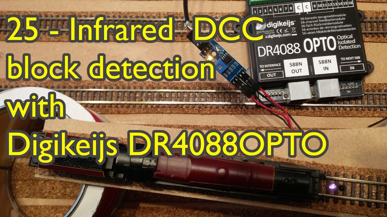 25 - Infrared DCC block detection | Digikeijs DR4088OPTO