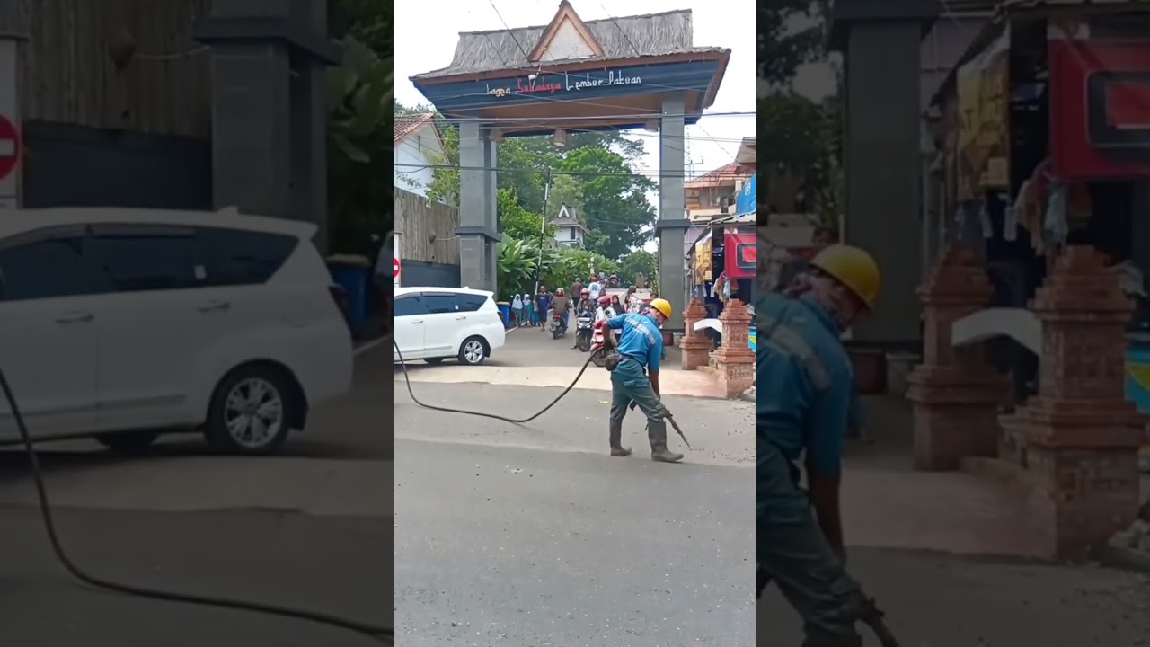 Di Bersihkan Dulu Sebelum Pengaspalan #inabchannel