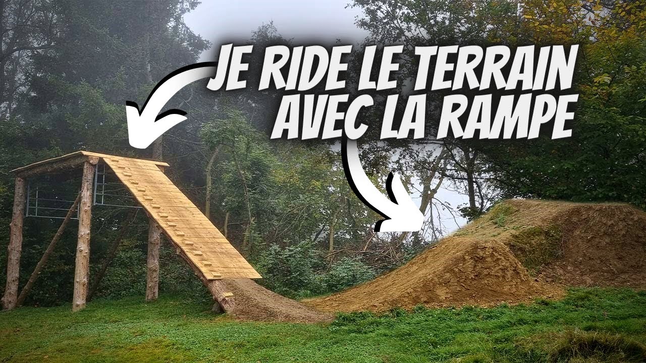 Je roule le TERRAIN avec la RAMPE ( plus shape )