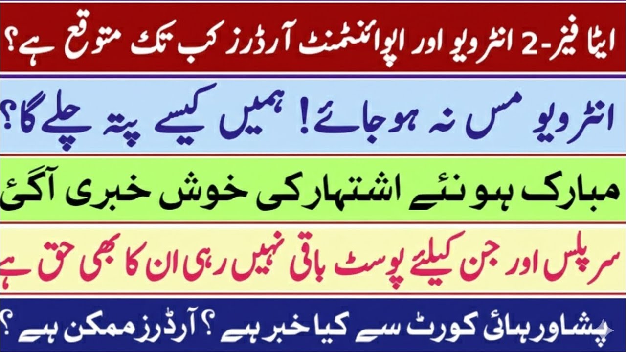 ETEA phase 2 merit list | Etea computer based test | etea test master | etea new teaching jobs