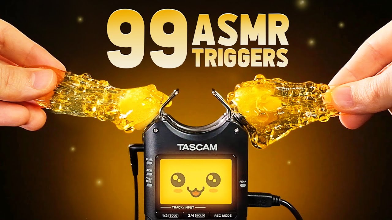ASMR 99 TRIGGERS in 99 Minutes for a 99.99% Sleep & Tingle Guarantee [NO TALKING | Ear 2 Ear]