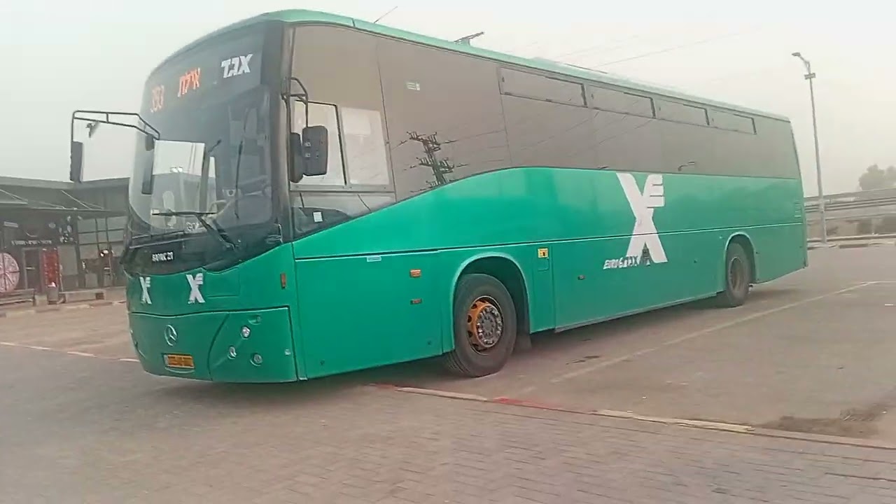 Mercedes Benz Euro 6 Of Egged On Route 393 In Tsomet Cama