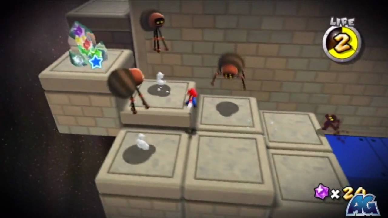 Super Mario Galaxy 2 - Flip-Out Galaxy - Prankster Comet - Cosmic Clone Wall Jumpers