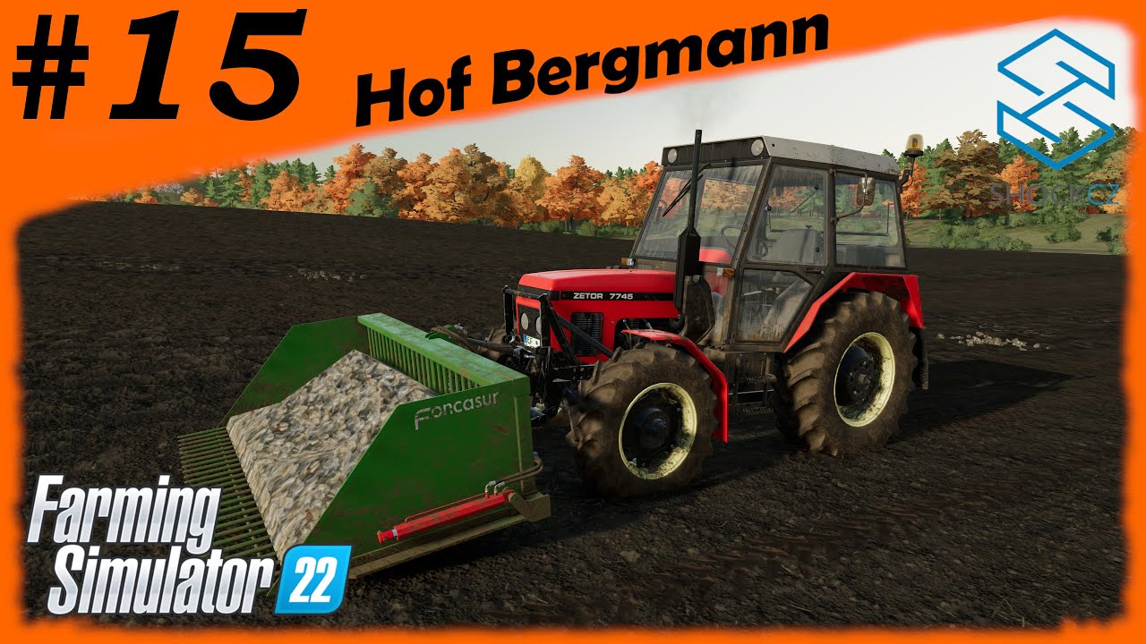 SBĚR KAMENŮ | Farming Simulator 22 | #15 | Hof Bergmann