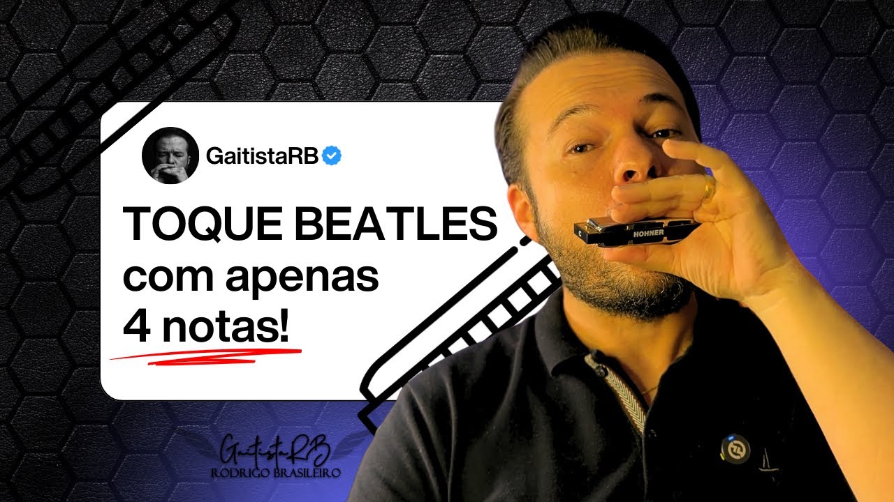 Como tocar Love Me Do na gaita (Beatles) – Fácil e rápido, só 4 notas