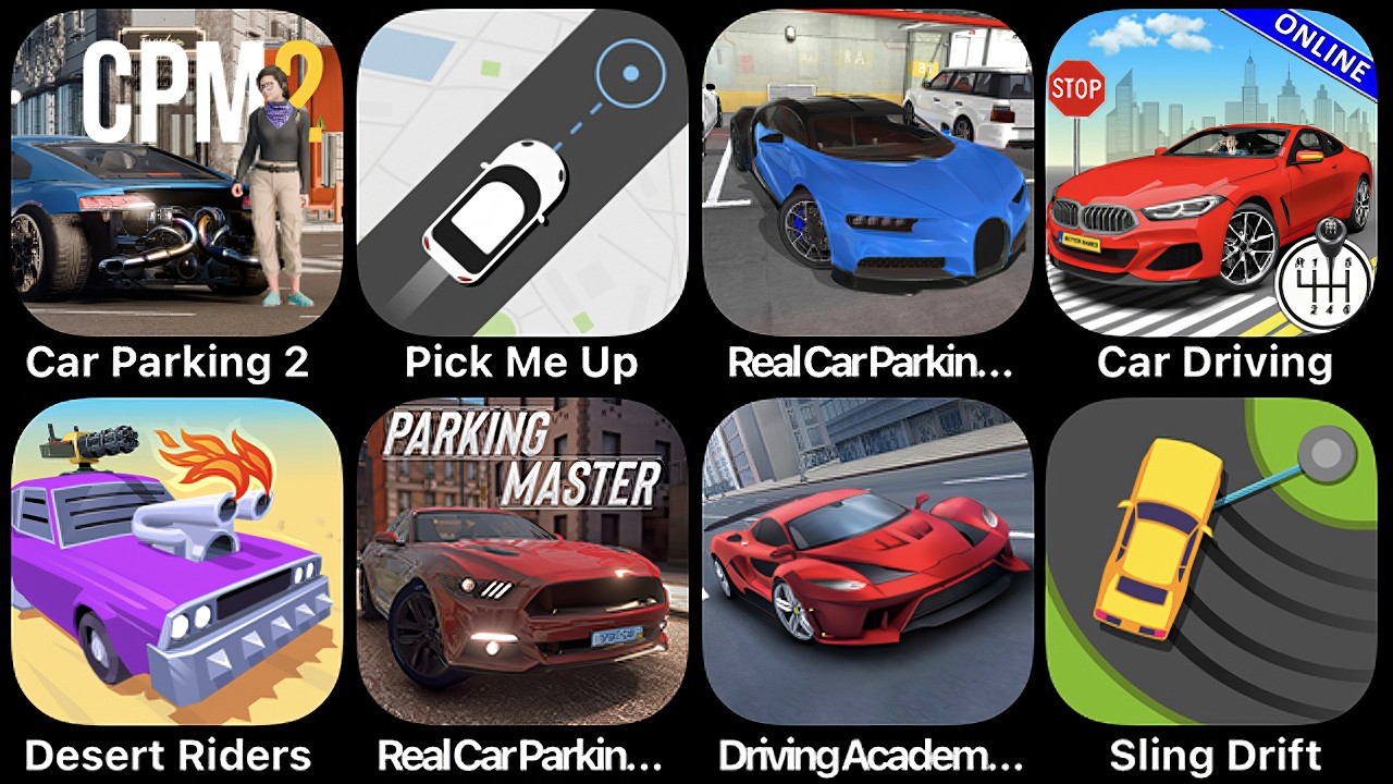 Car Parking, Ultimate Driving, Metal Drive Simulator, Grand City Driving, Car Driving Multiplayer