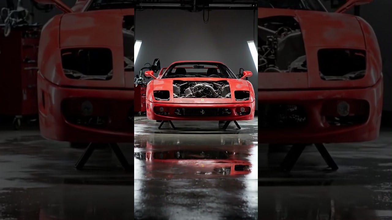 Old ferrari f40 Reborn | Complete Car Restoration 