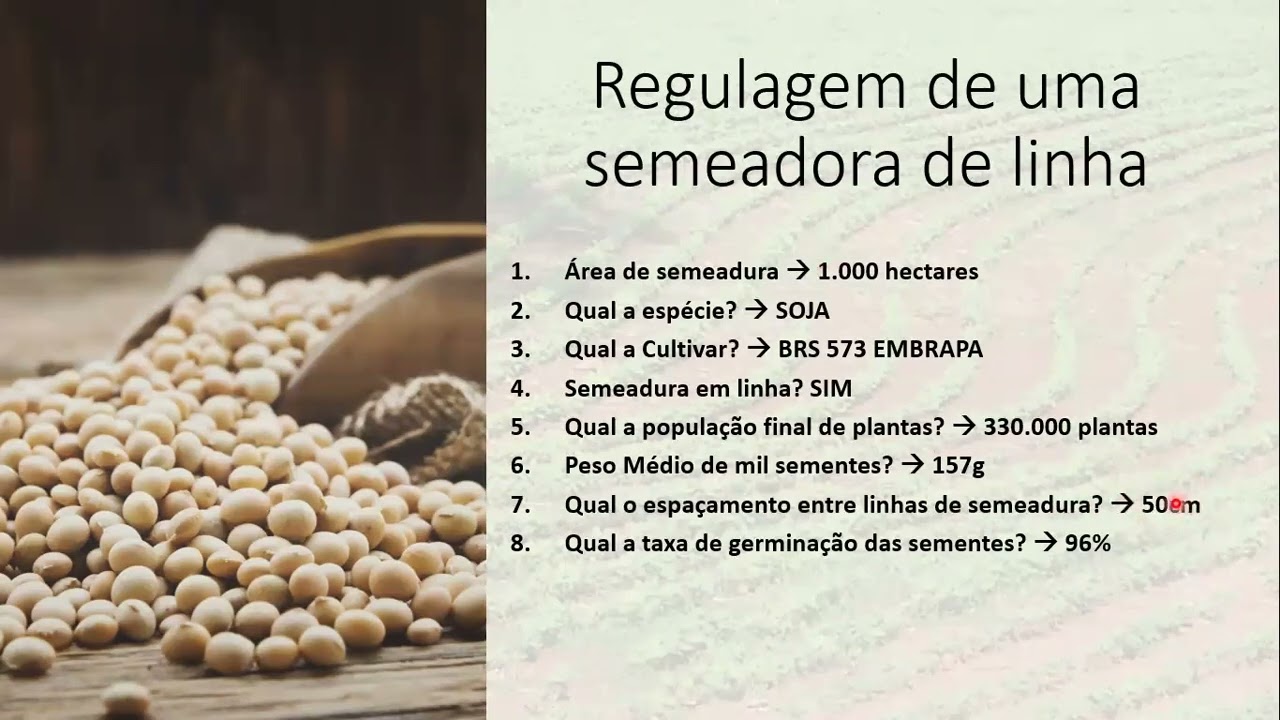 VIDEO AULA REGULAGEM SEMEADORA