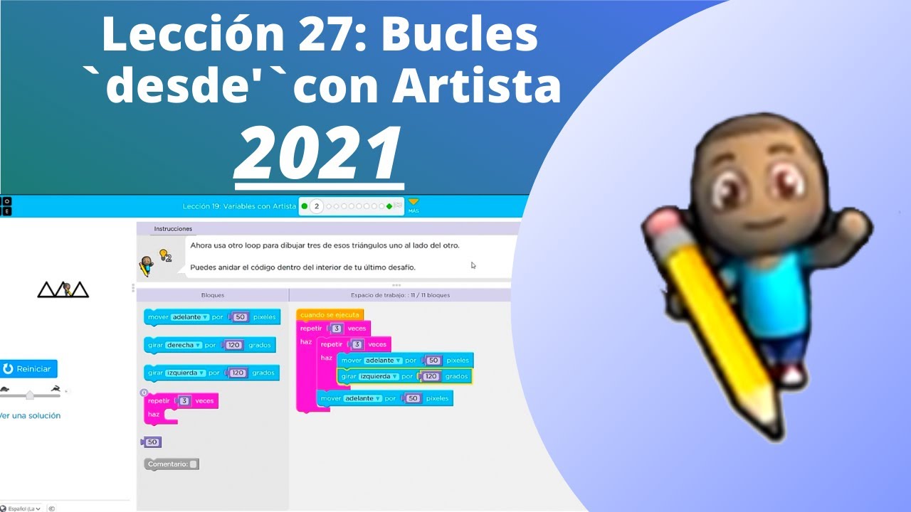 ✅✔✔ LecciÓn 27 Bucles `desde'`con Artista ✔✔✅ [MIRALO] 👌 Tutorial 100% [Completo] y Rapido 2021