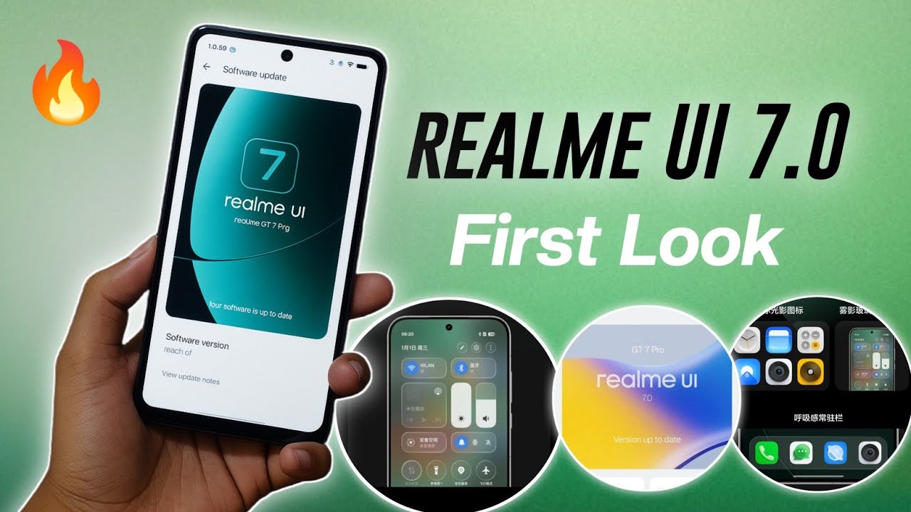 Realme UI 7 FIRST LOOK &ndash; New Control Center, New Icons, Performance Boost,🔥