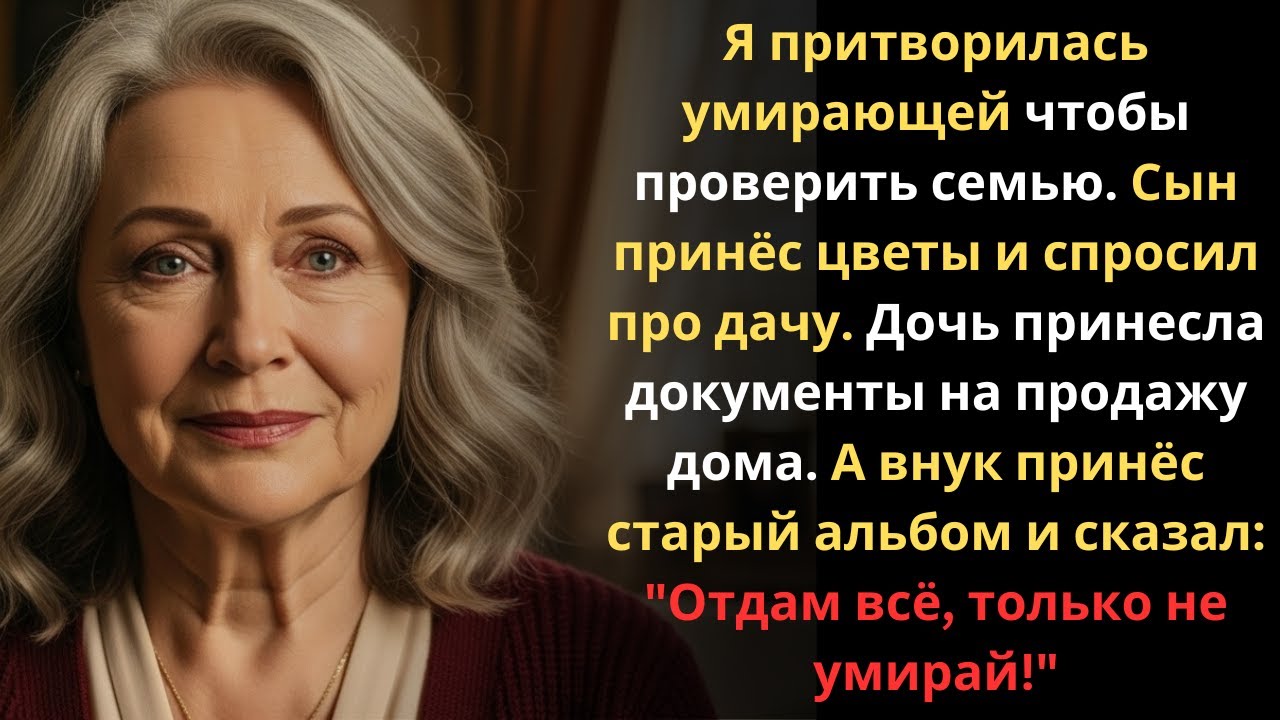 Я солгала семье, что умираю. Только один человек заплакал — и получил всё моё наследство