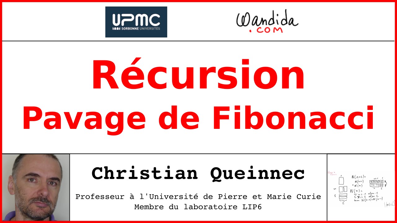 R&eacute;cursion - Pavage de Fibonacci | Christian Queinnec