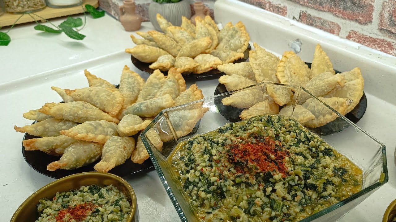 على طلب متابعيني❤️السمبوسك أهم طبق على موائد شهر رمضان.... المغمومه الحلبيه طبق من أيام الزمن الجميل