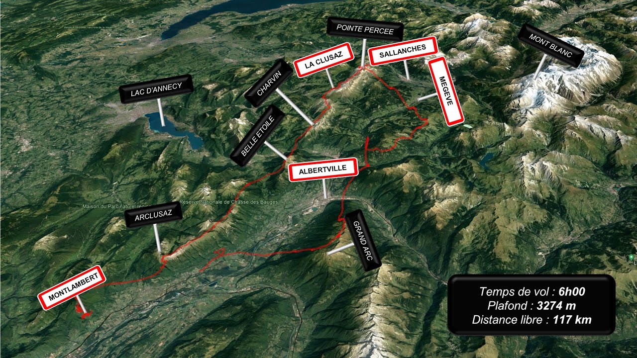 Parapente - Cross Montlambert 117km - Hook 5 P