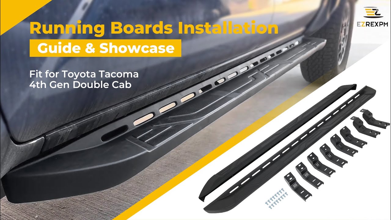 EZREXPM Running boards side steps fit for toyota tacoma 4th gen. 2024+ #tacoma