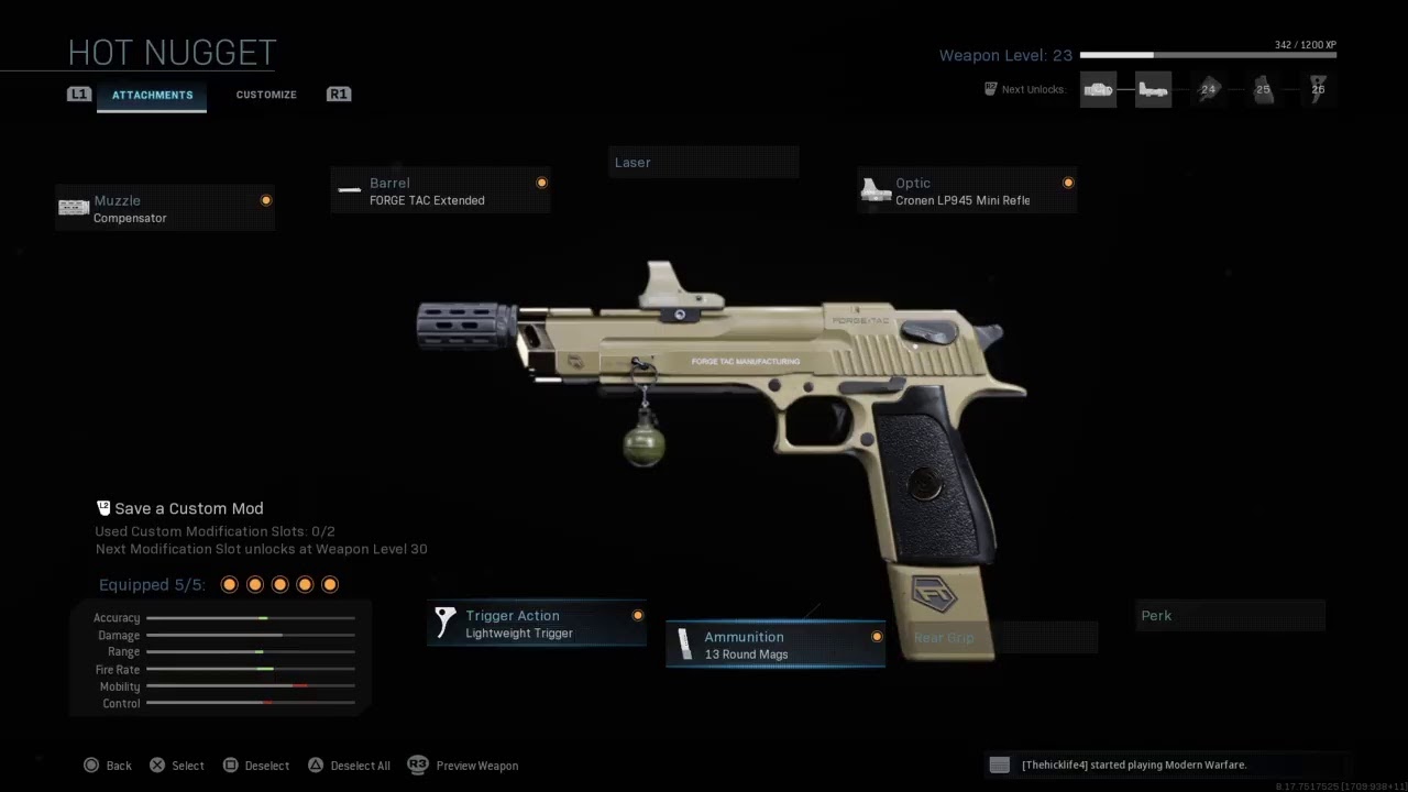 Striker 45 Recoil Testing