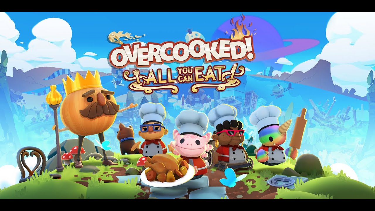 Overcooked - 4 Star Finish (100% Walkthrough - All You Can Eat - PC)