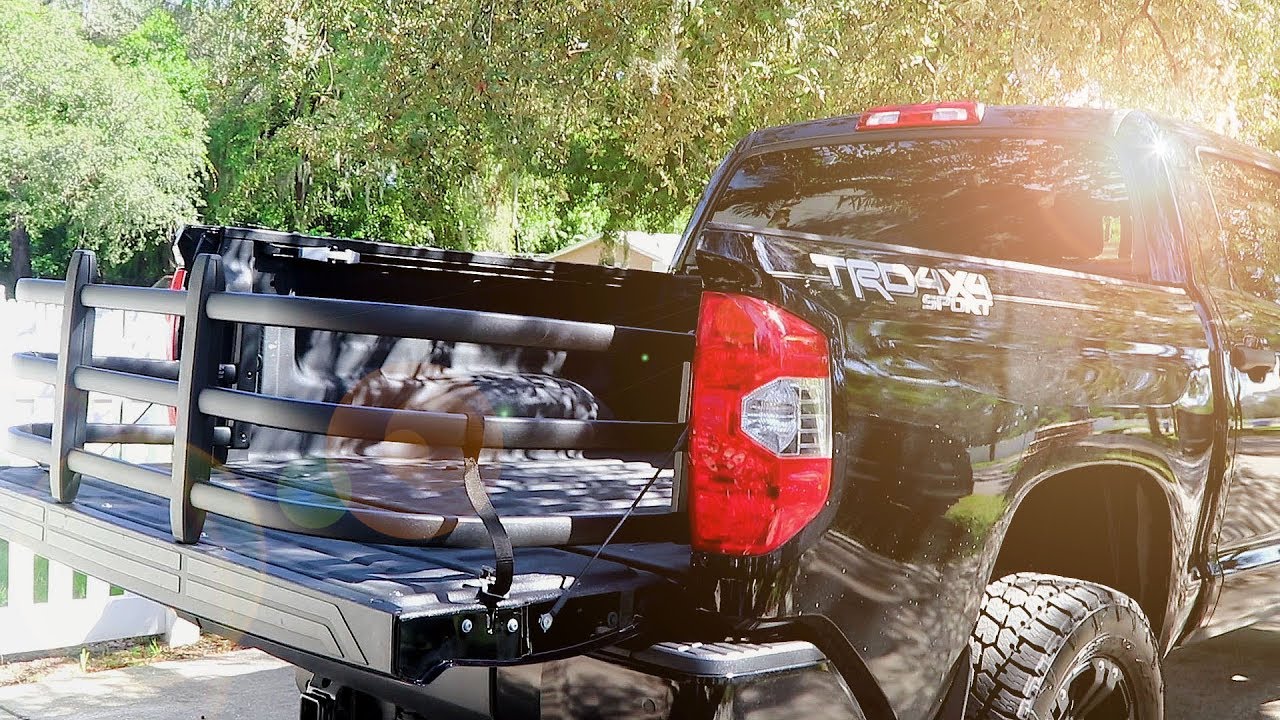 Bed Extender AMP Research MAX Series Installed On 2018 Tundra Crew Max