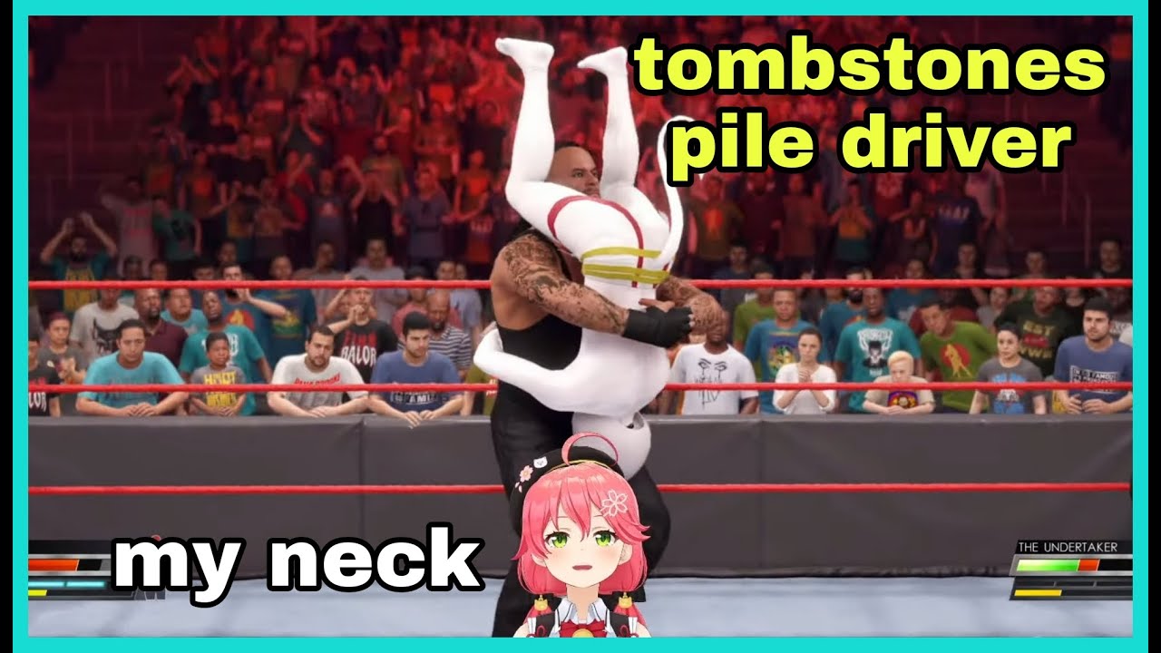Sakura Miko Test The Undertaker Tombstones | WWE 2K22 [Hololive/Eng Sub]