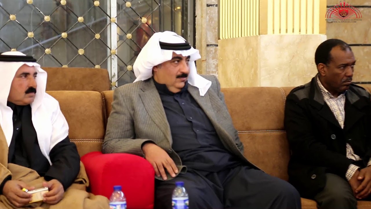استقبال راعي الجزيرة حميدي الدهام الهادي وفد من الحكومة العراقية  للتعزية بوفاة المرحوم احمد الدهام