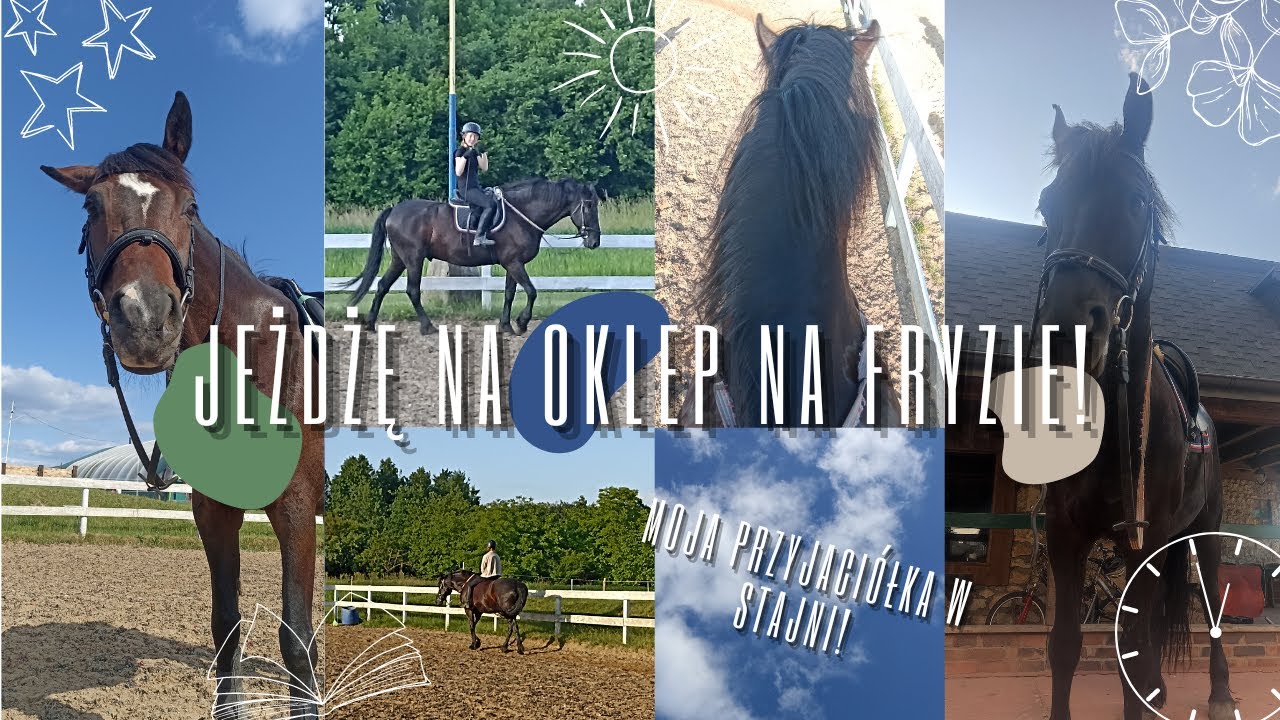 MOJA PRZYJACIÓŁKA PIERWSZY RAZ W STAJNI *jeżdżę na oklep na fryzie*
