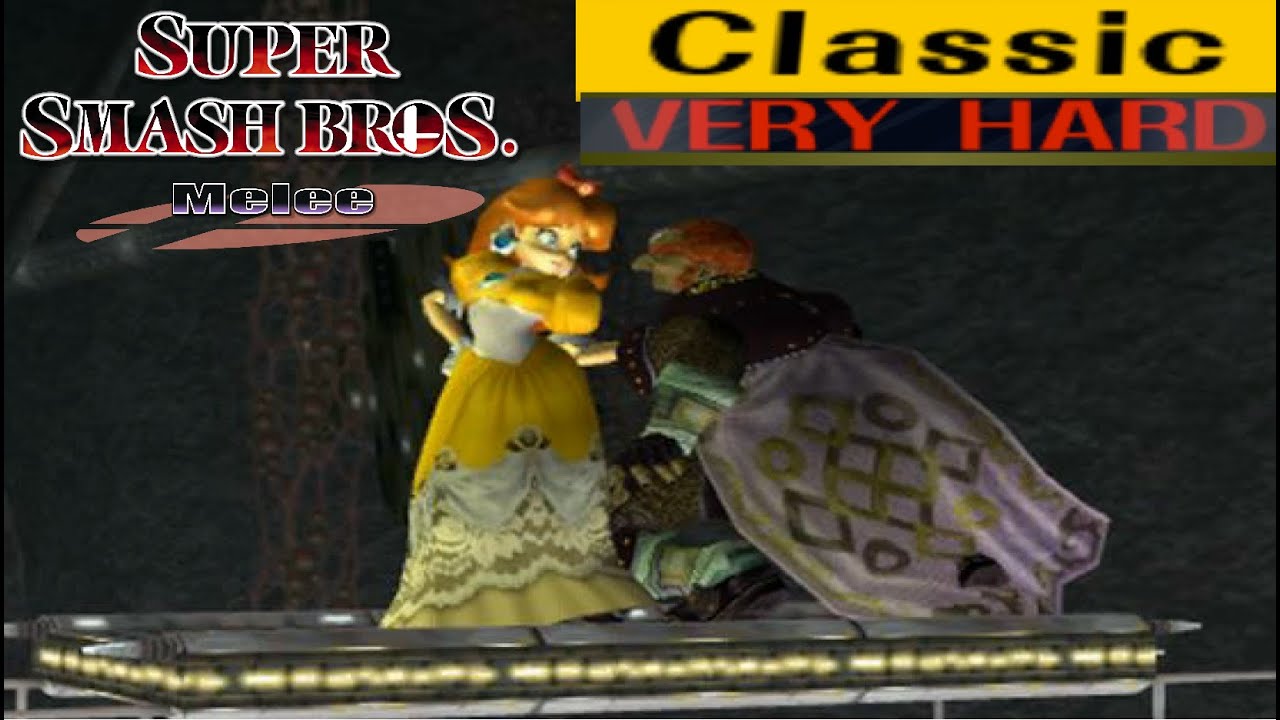 Super Smash Bros. Melee - Classic Mode Gameplay with Daisy (VERY HARD)