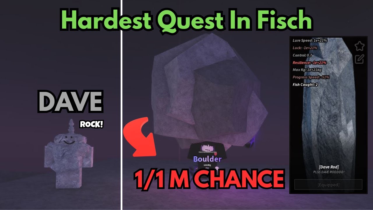 I FINALLY GOT DAVE'S ROD IN FISCH... This Boulder Took Forever | Fisch