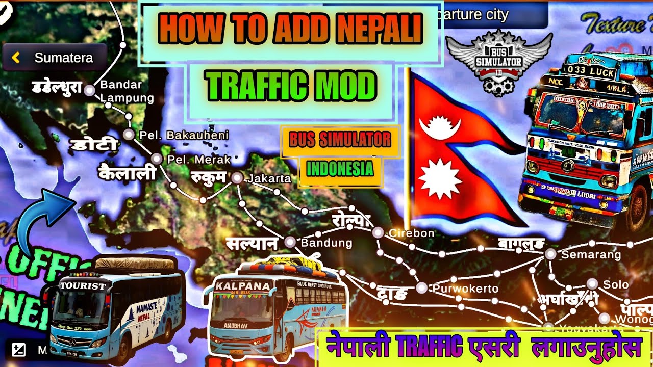 How To Add Nepali Traffic Mod in Bus Simulator indonesia 😍  Nepali Traffic Mod एसरी लगाउनुहोस 