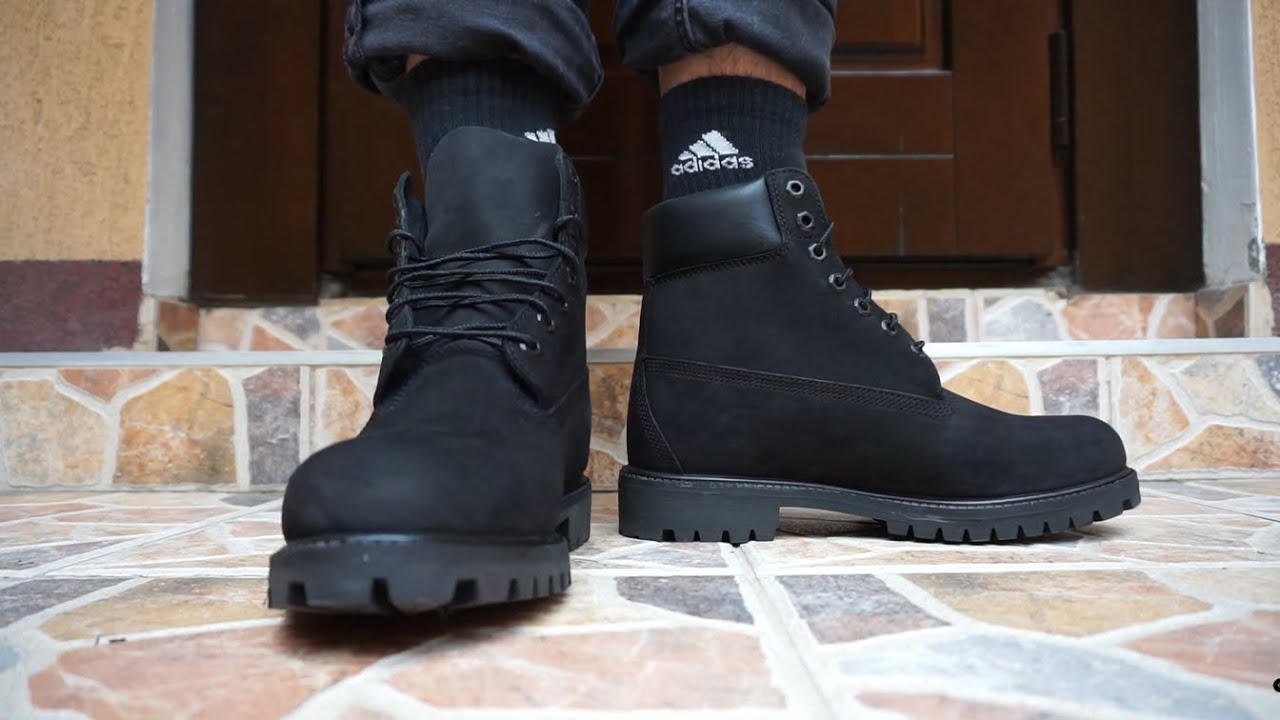 TIMBERLAND Premium 6-INCH Waterproof Black Nubuck TB 010073 CREP Protect Spray