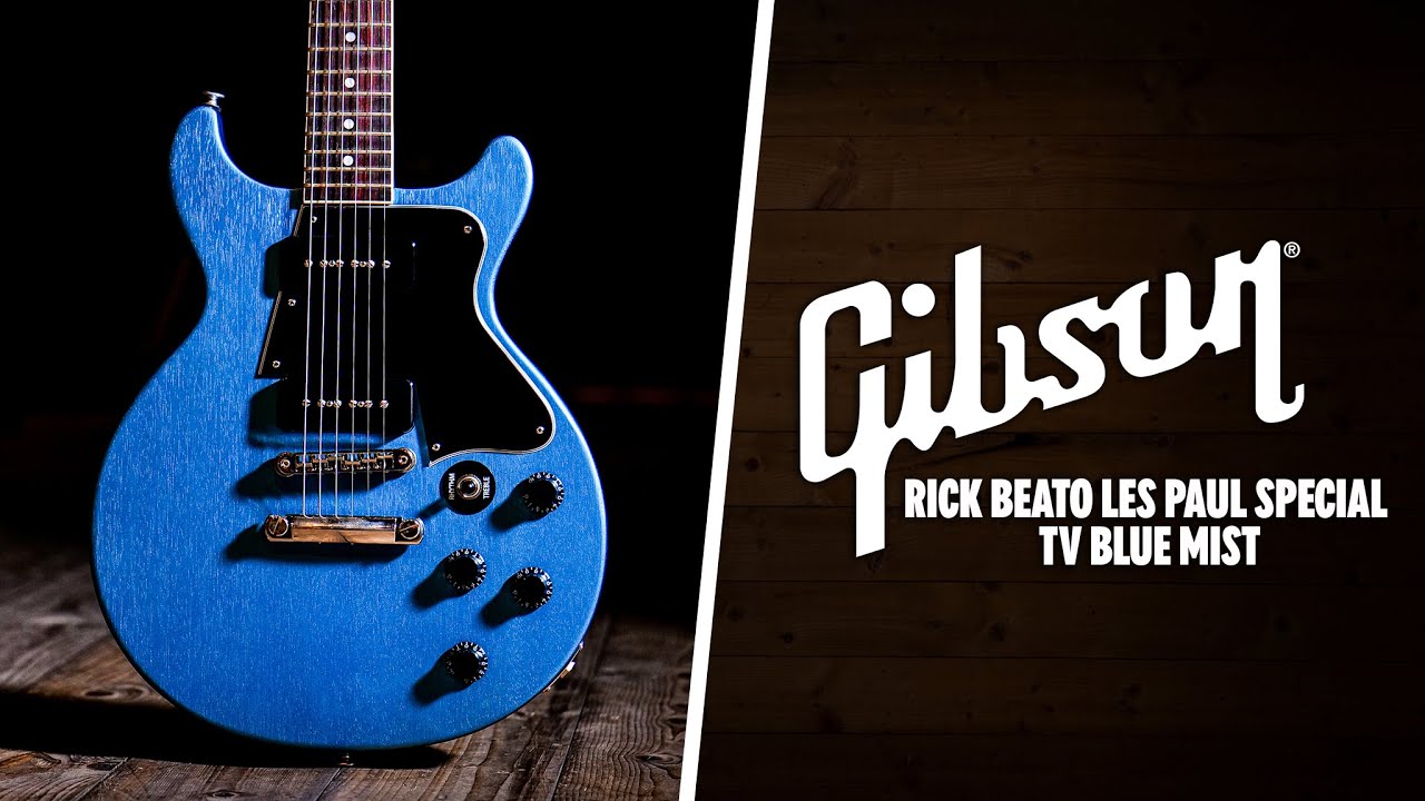 Peach Picks | Gibson Les Paul Special Double Cutaway Rick Beato Signature TV Blue Mist