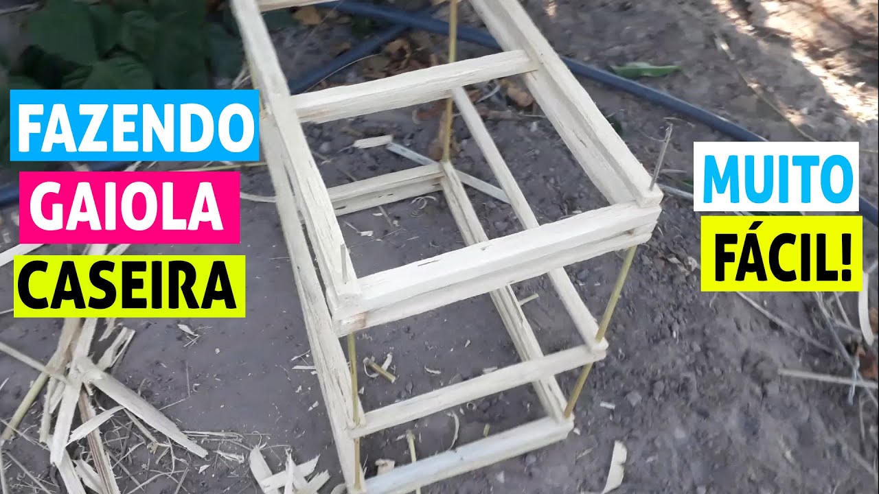 Como Fazer uma Gaiola Caseira de Maneira Simples e Fácil- Passo a Passo Completo!