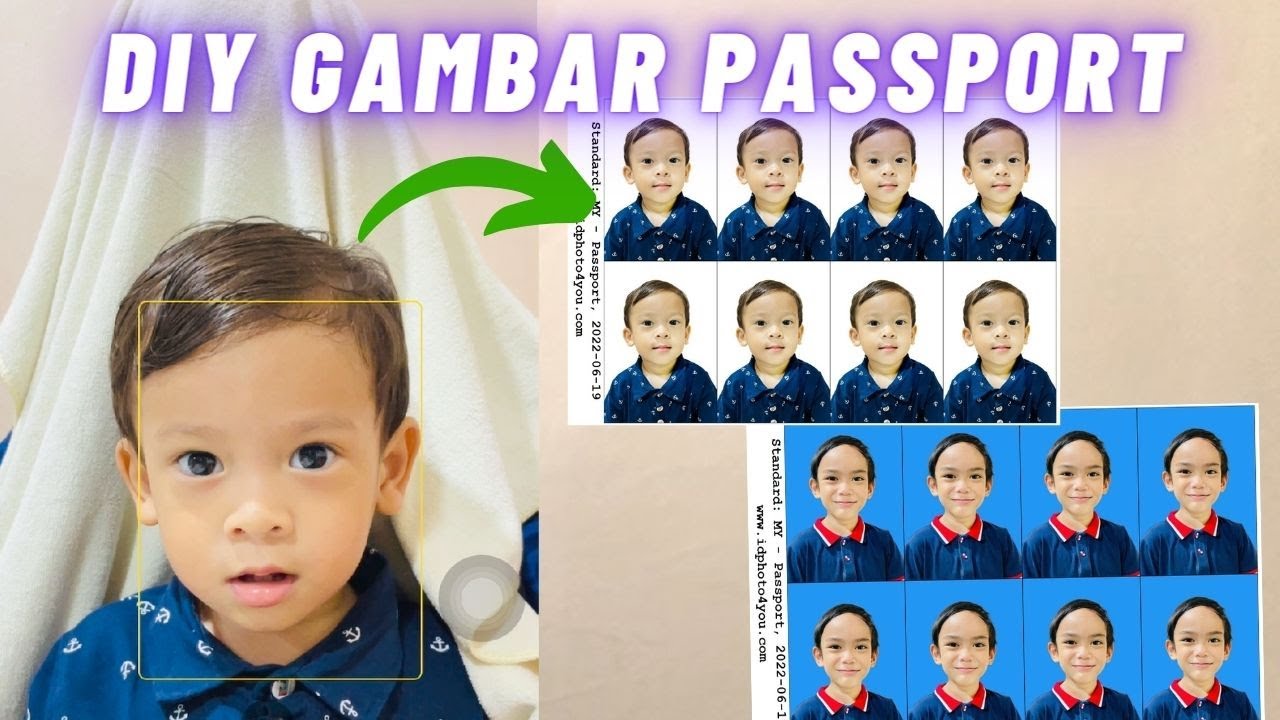 JIMAT!! 😎Ambil gambar passport sendiri + TIPS gambar cantik | #diy Malaysia