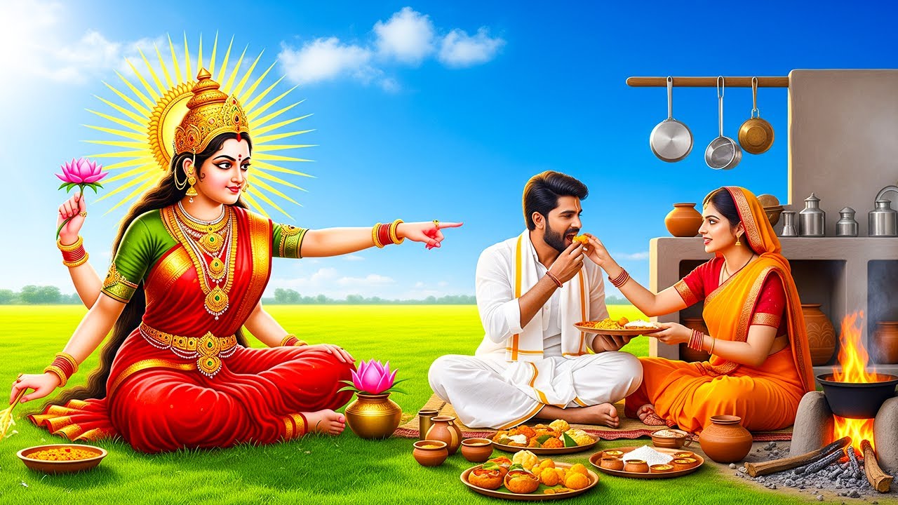 पतीसोबत एकाच ताटात जेवण ?  अन्नदेवतेचा कोप | कृष्ण–नारद कथा I vastu marathi