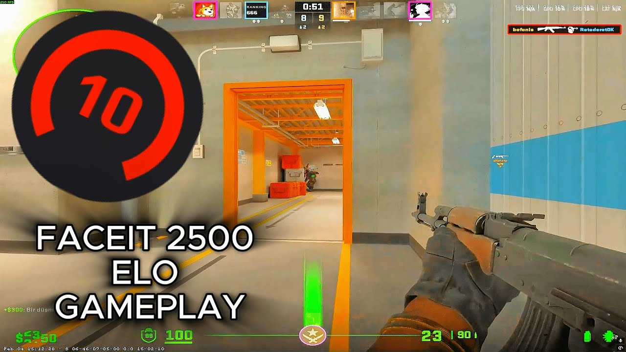 FACEIT 2500 ELO | Nuke — Kötü başladım, sonradan açıldım | CS2 Gameplay
