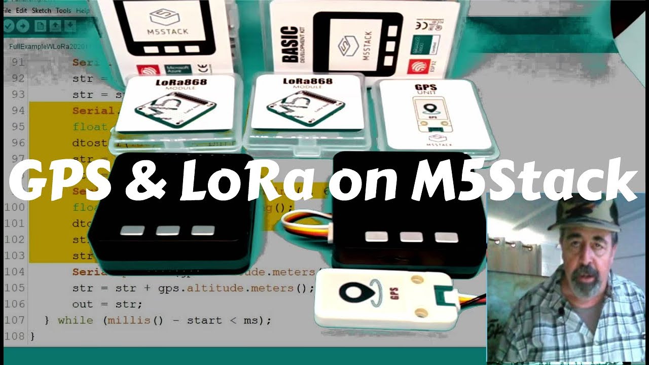 GPS and LoRa Tutorial with M5Stack in Arduino IDE
