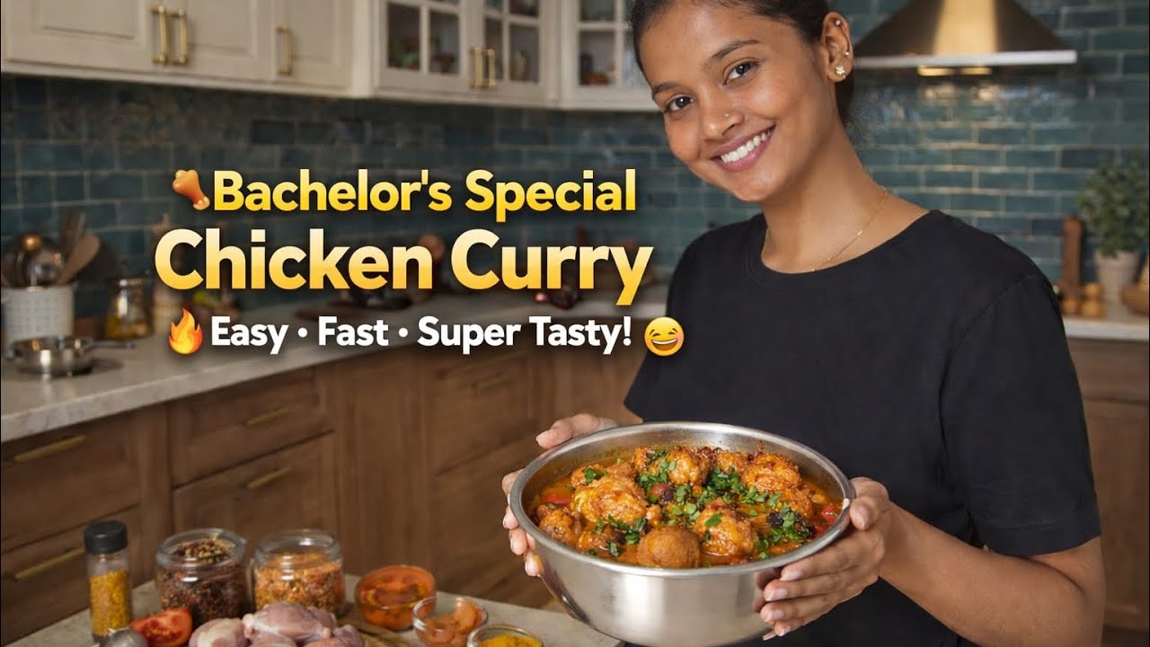 Bachelor’s Special Chicken Curry 🍗ಮಾಡೋದು Easy… Taste ಮಾತ್ರ Mind Blowing