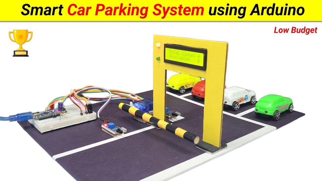 How to make Smart Car Parking System using Arduino || Best Science Project || SKR Electronics Lab