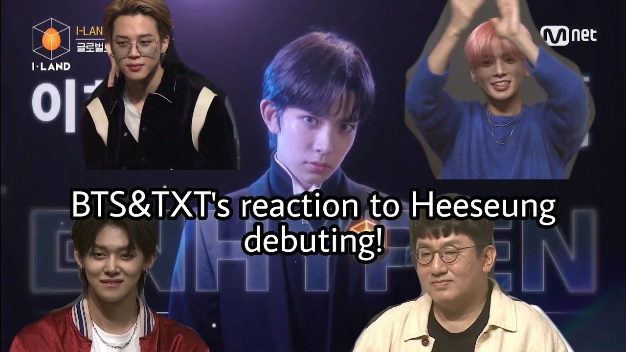 [日本語字幕] [english subtitle] BTS&TXT's reaction to Heeseung debuting&the moment he was chosen to debut