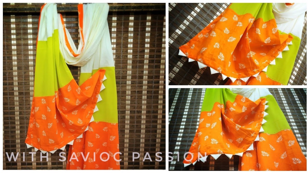 Multi Colour Designer Dupatta   || Hand Embroidery || Tutorial || Easy to Learn