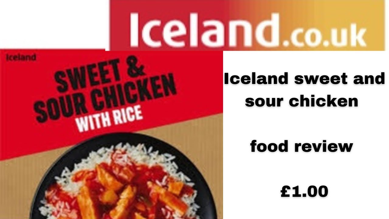 Sweet and sour chicken and rice by Iceland tasty food review 
