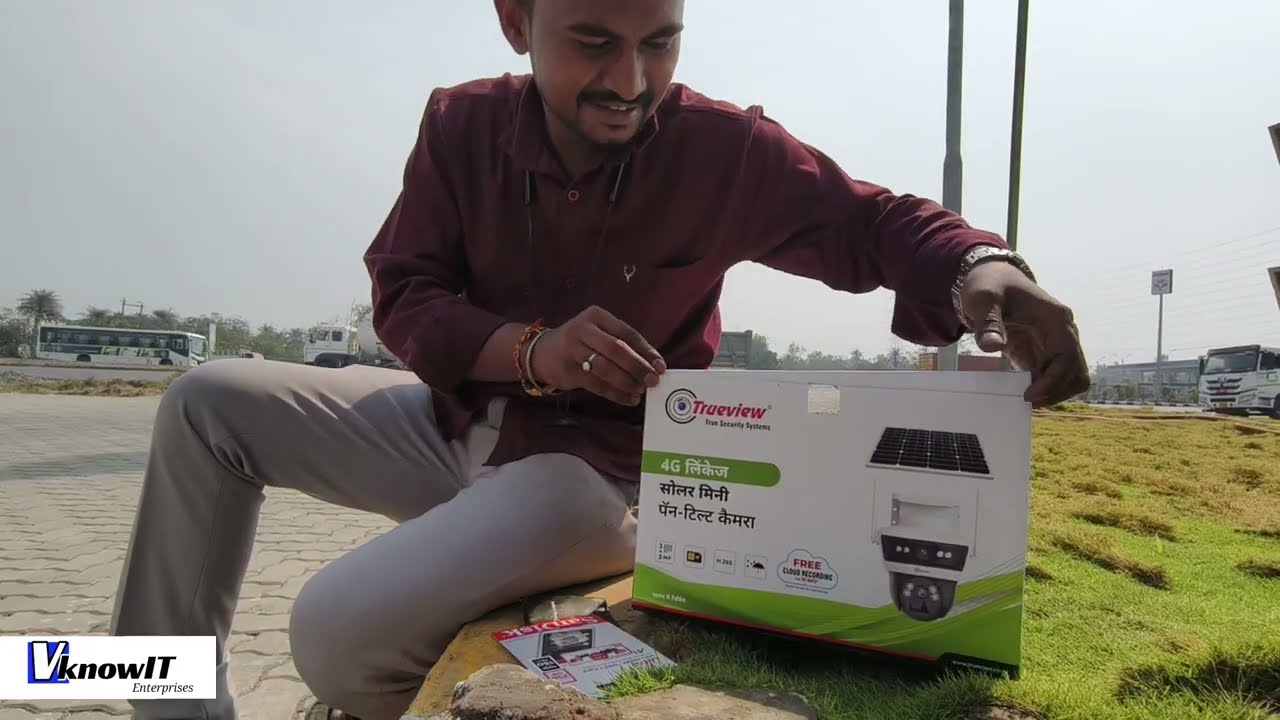 Trueview 3+3Mp 4G Mini Pt Solar Powered Unboxing& Installation #cctvcamera #cctv #cctvinstallation