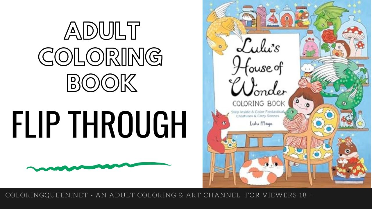 NEW!!!! Lulu's House of Wonder Coloring Book  Flip Through | Lulu Mayo 🍄 🦦