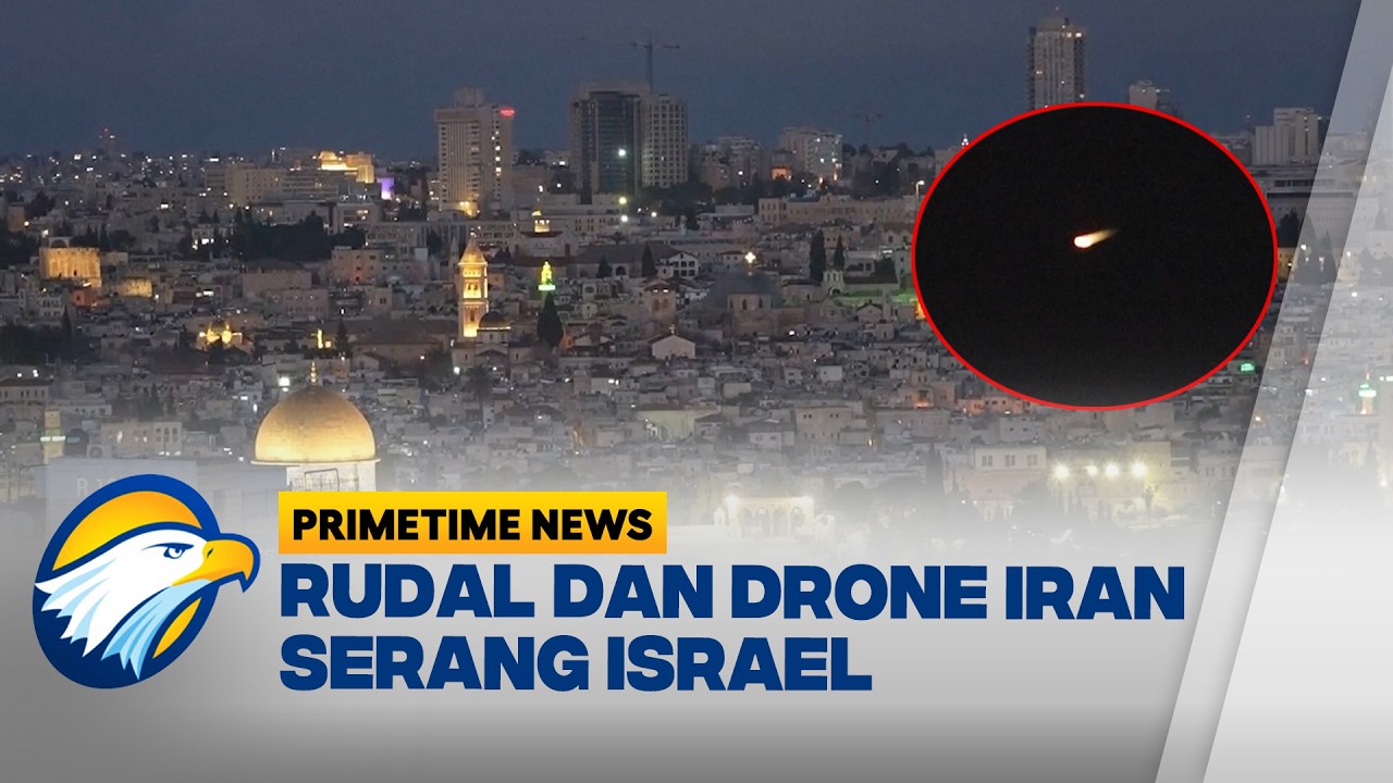 Yerusalem Mencekam, Sirene Meraung Saat Rudal Iran Masuki Wilayah Udara Israel - [Primetime News]