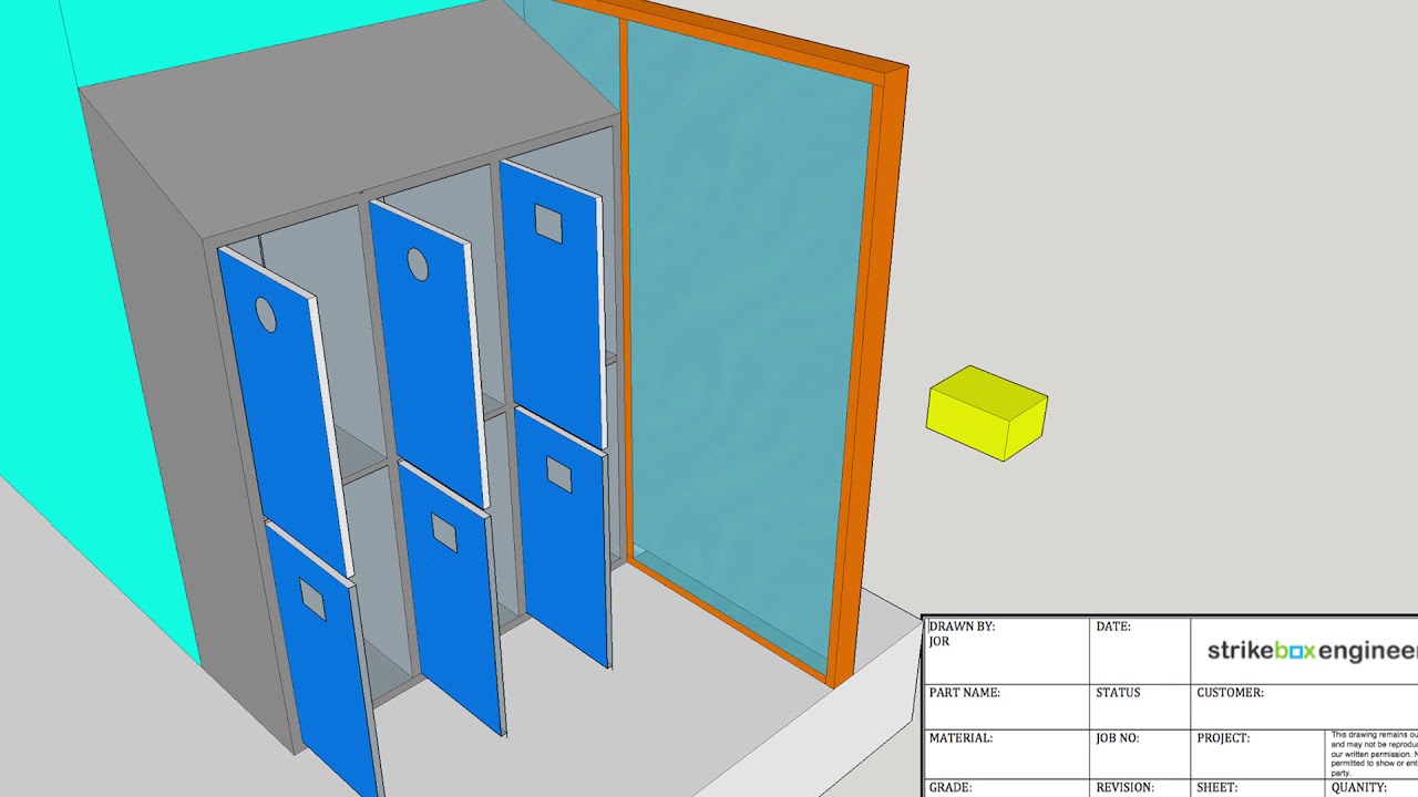 Strikebox Engineering Cleanroom Product Audit Cabinet.