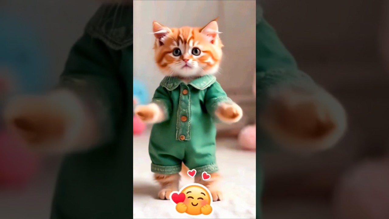 beautiful cat dance  