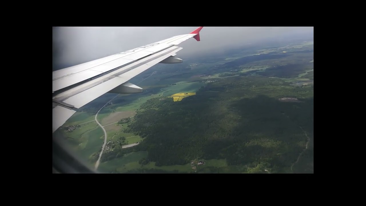 Amazing Sweden FROM ABOVE. Landing at Stockholms Arlanda Airport departing from Ataturk Turkiye