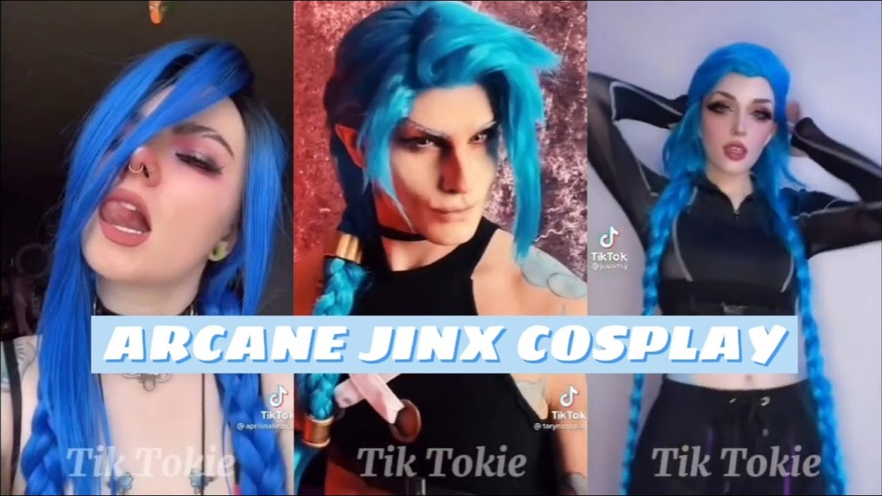Arcane Jinx Cosplay - Tik tok Compilation