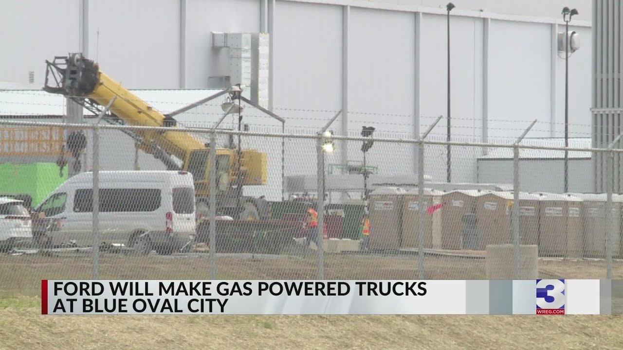 Ford to produce gas-powered trucks instead of EV's at Blue Oval City